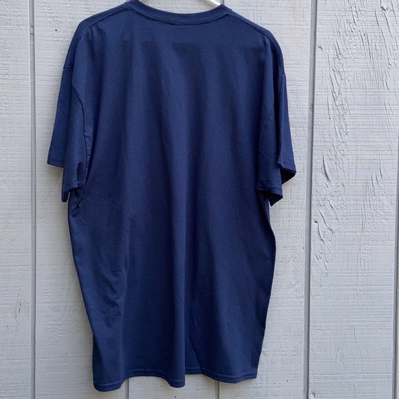 Holiday cheers tshirt with elves size xl NWT navy ugly Christmas tshirt - Picture 5 of 5